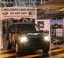 Land Rover feiert vier Millionen produzierte Fahrzeuge. Foto: Auto-Reporter